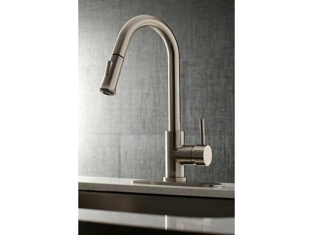 Gourmetier LS8405DL Concord Single-Handle Kitchen Faucet with Pull-Down Sprayer, Oil Rubbed Bronze