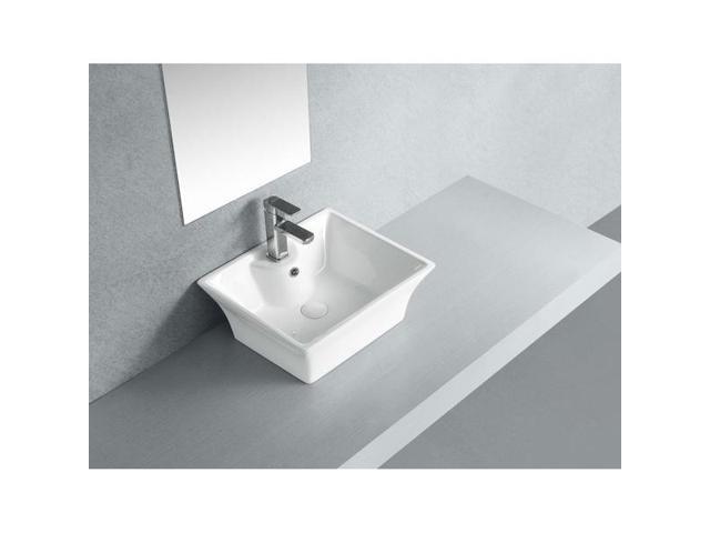 FAUCETURE EV4049 EV4049 Forte Vessel Sink, White