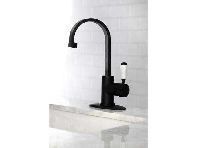 Kingston Brass LS8610DPL Paris One-Handle 1-Hole Deck Mounted Bar Faucet, Matte Black