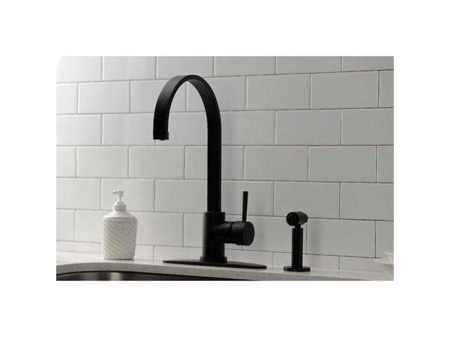 GOURMETIER LS8710DLBS LS8710DLBS Concord Single-Handle Kitchen Faucet W/ Brass