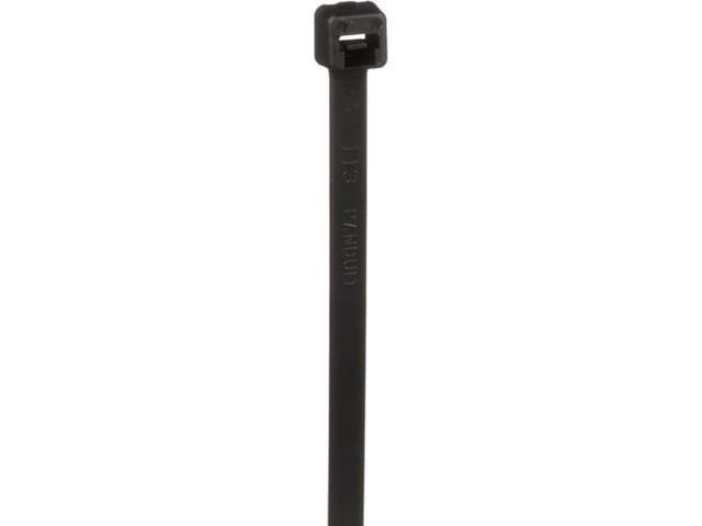 PANDUIT PLT3I-M0 Cable Tie, 11-1/2 in L, 3 in Max Bundle Dia., Black, Nylon