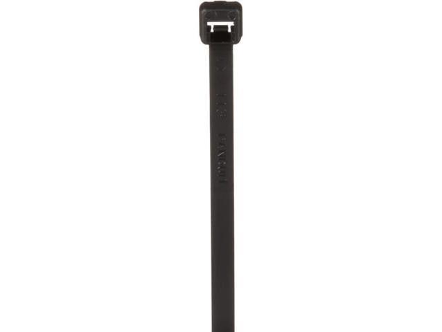 PANDUIT PLT3I-M0 Cable Tie, 11-1/2 in L, 3 in Max Bundle Dia., Black, Nylon