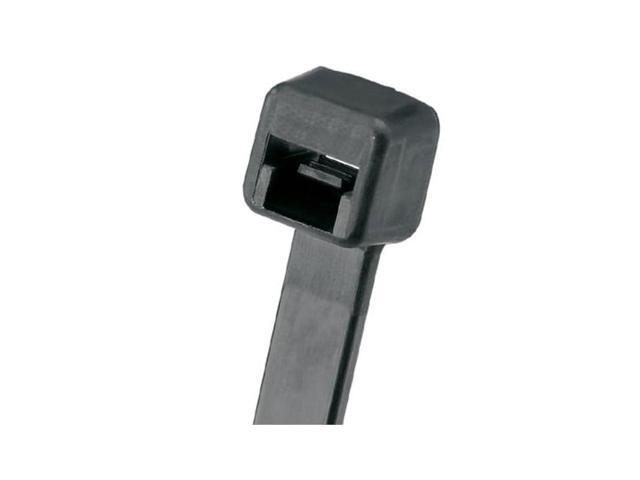 PANDUIT PLT1.5I-M0 Cable Tie, 6 in L, 1-1/2 in Max Bundle Dia., Black, Nylon