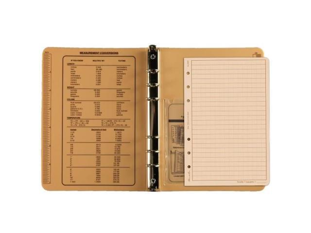 ZORO SELECT 9200T 1/2' Six Ring Field Round Binder, Tan