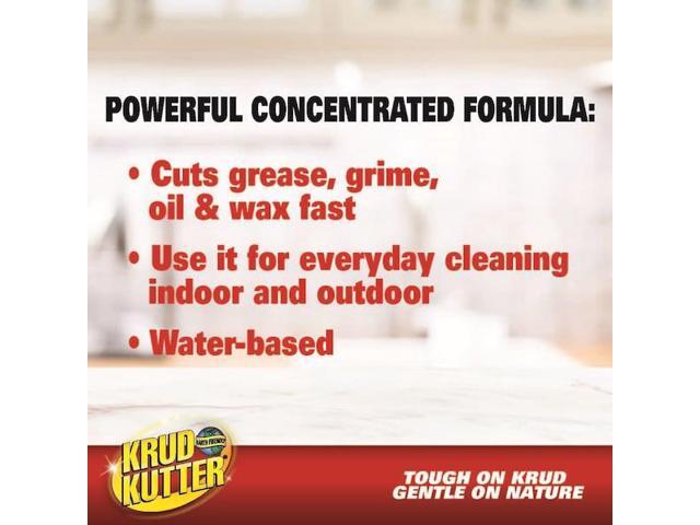 KRUD KUTTER KK012 Cleaner/Degreaser Stain Remover, Jug, 1 gal, Concentrated,