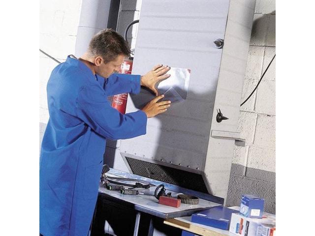 TARIFOLD P194750 Sign Holder,Clear,9/32 in H,Adhesive,PK5