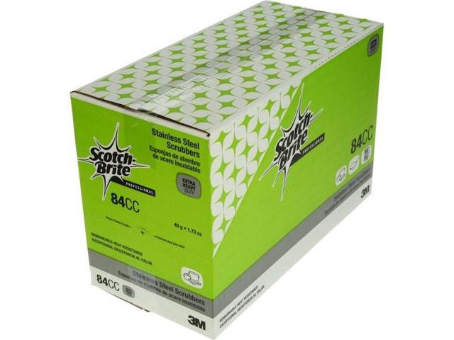 SCOTCH-BRITE 84CC Scrubber,Silver,General Purpose,PK12