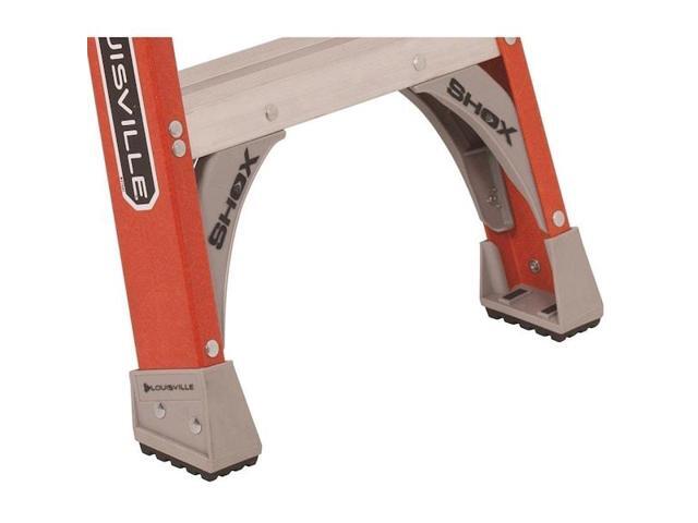 Louisville Fiberglass Heavy Duty Step Ladder 73 3/5' 5-Step Orange FS1506