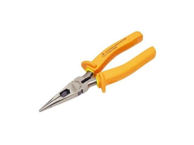 IDEAL 35-9038 8 3/4 in Long Nose Plier,Side Cutter Cushion Grip Handle