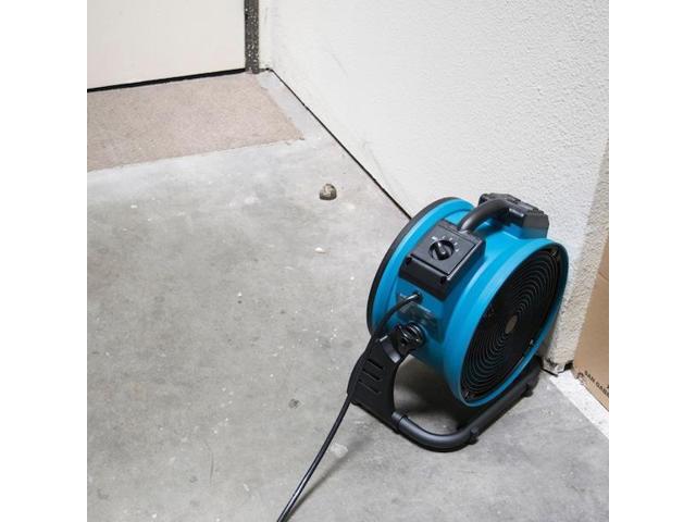 XPOWER X-35AR Industrial High Temperature Axial Air Mover W/ Power Outlets for