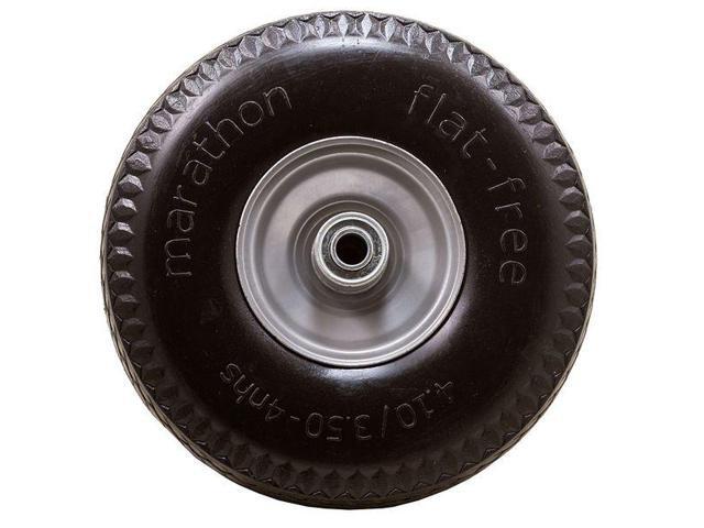 MARASTAR 30030 Flat Free Wheel,Polyurethane,300 lb,Gray