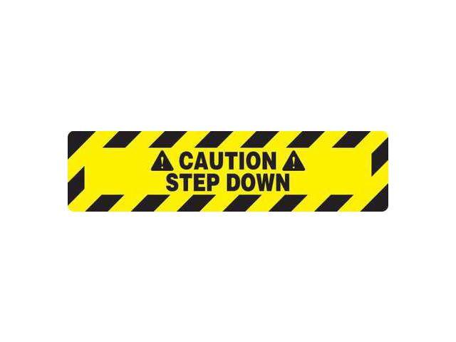 ZORO SELECT 3YRW3 Floor sign, 6 in H, 24 in W, Vinyl, Rectangle, 3YRW3