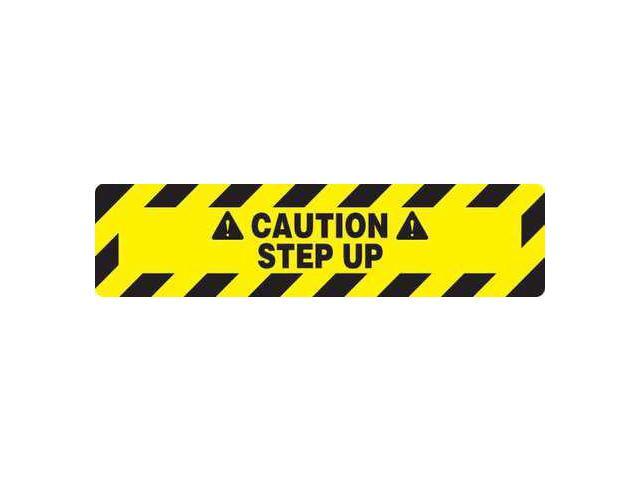 ZORO SELECT 3YRU8 Floor sign, 6 in H, 24 in W, Vinyl, Rectangle, 3YRU8