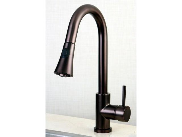 GOURMETIER LS8725DL LS8725DL Concord Sgl-Handle Pull-Down Kitchen Faucet, Oil