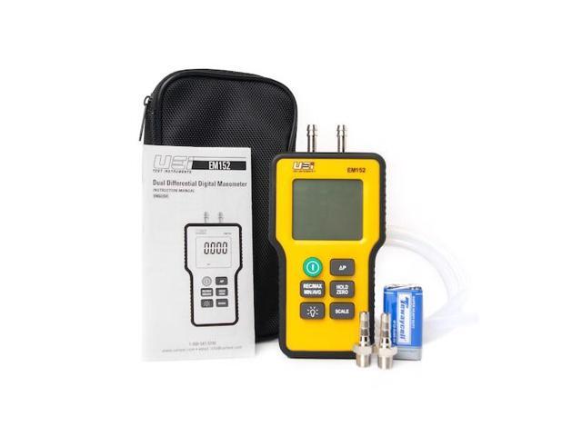UEI TEST INSTRUMENTS EM152 Dual Differential Input Manometer,9V