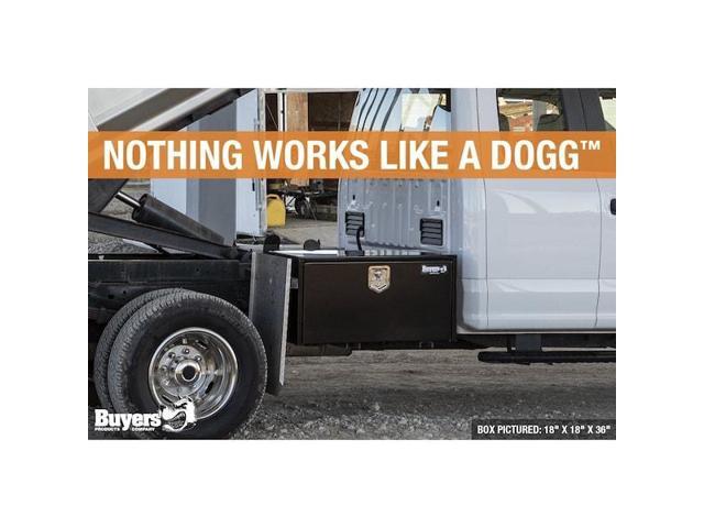 BUYERS PRODUCTS 1703328 15x13x48 Inch Black Steel Underbody Truck Box with