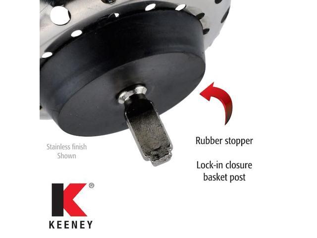 KEENEY MFG K5435VB Sink Strainer with Fixed Post Basket, Venetian Bronze