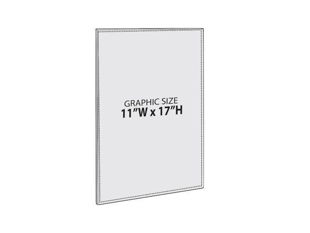 Azar Displays Sign Holder with Magnetic Tape 10/Pack 129932