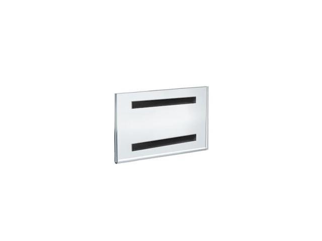 Azar Displays Acrylic Horizontal Wall Mount Sign Holder 5 x 7-inch 10/Pack 129928