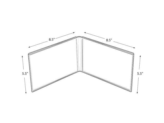 Azar Displays Dual Frame Sign Holders 107704