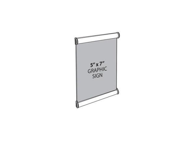 Azar 5' x 7' Vertical/Horizontal Door Sign Snap Frame 300195