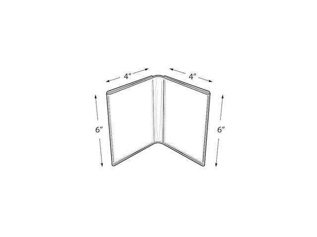 Azar Displays Acrylic Dual Frame Sign Holder 10/Pack 107726