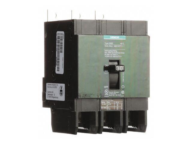 SIEMENS BQD330 30 A Bolt On Standard Miniature Circuit Breaker, 480V AC Not