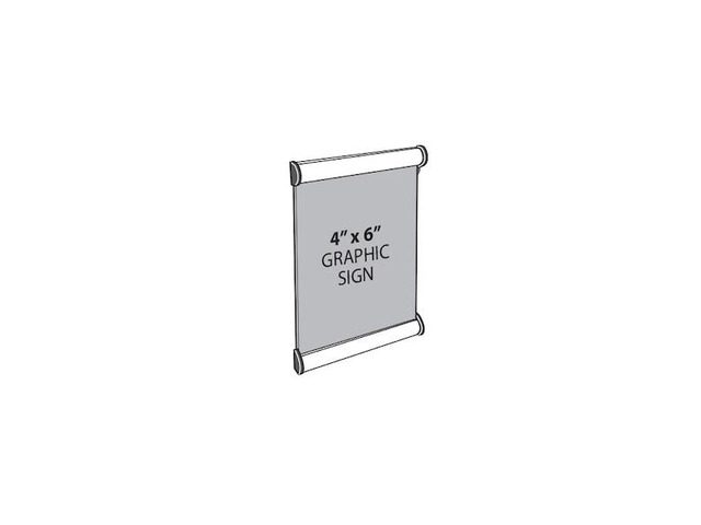 Azar 4' x 6' Vertical/Horizontal Door Sign Snap Frame 300194