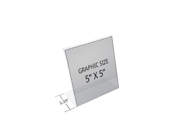 Azar Displays L Shaped Acrylic Sign HLR 10/Pack 112728