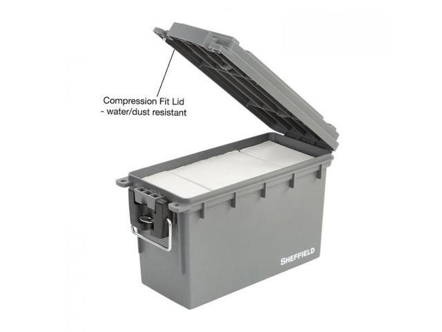 SHEFFIELD 12628 Field Box, Blend, Gray, 11-1/2 in W x 5 in D x 7-1/4 in H