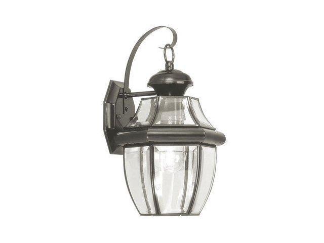 Photos - Chandelier / Lamp Livex Lighting 2151-04 Monterey 1 Light Outdoor Black Finish Solid Brass W