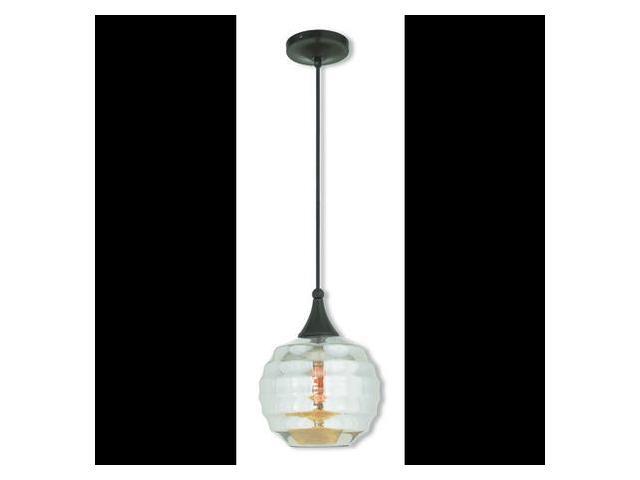 Photos - Light Bulb LIVEX LIGHTING 40636-92 Art Glass Mini Pendants 1 Light English