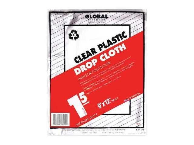 Photos - Putty Knife / Painting Tool Premier 17040 Drop Cloth, Clear, Plastic, 9x12 ft., PK24 