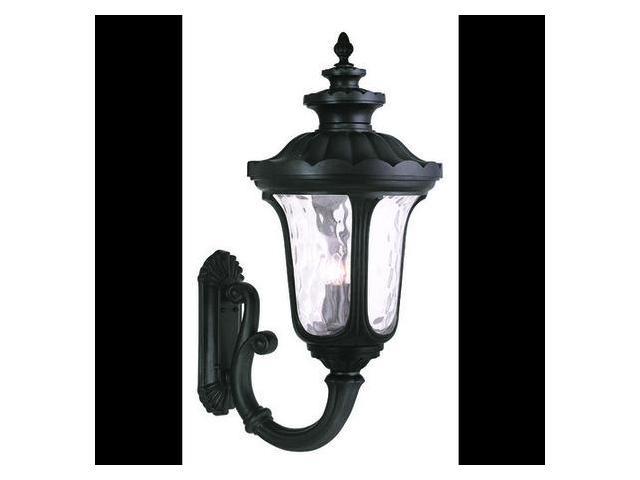 Photos - Light Bulb LIVEX LIGHTING 78700-04 Oxford 4 Light Black Outdoor Wall Lantern