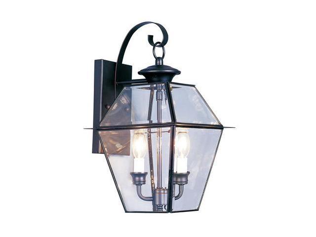 Photos - Light Bulb LIVEX LIGHTING 2281-04 Westover 2 Light Black Outdoor Wall Lantern