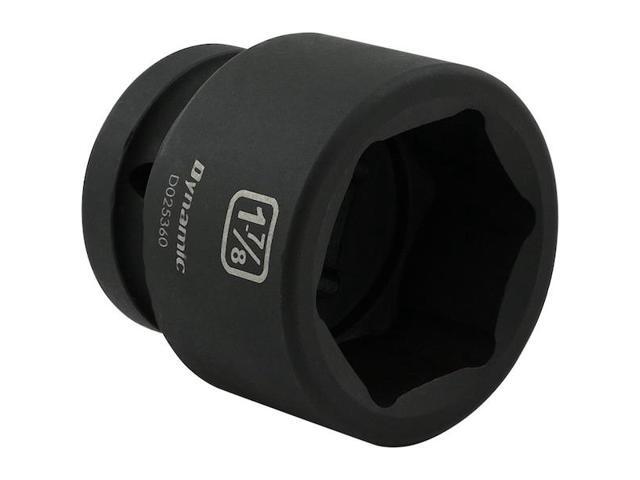 DYNAMIC D025360 1' Drive Standard Socket, Black Phosphate, Tools 1-7/8' X 1'