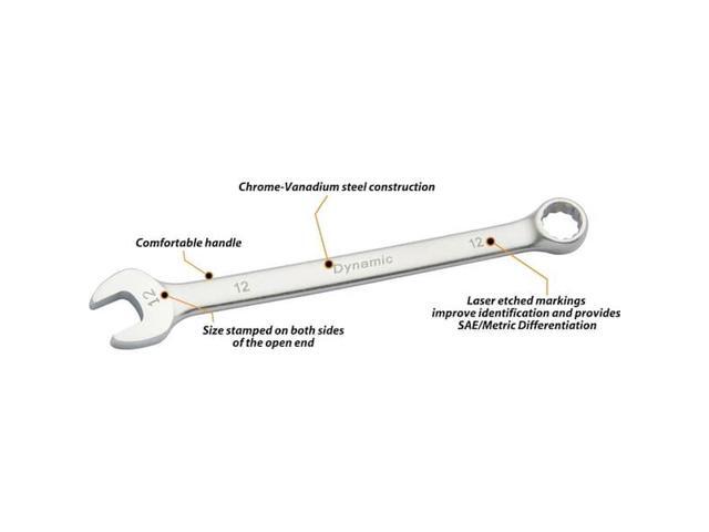 DYNAMIC D074428 Tools 28mm 12 Point Combination Wrench, Contractor Series, Satin