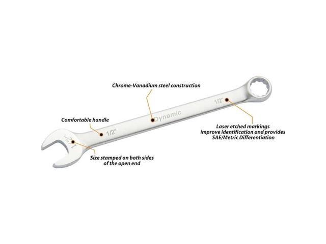 DYNAMIC D074366 Tools 2-3/8' 12 Point Combination Wrench, Contractor Series,