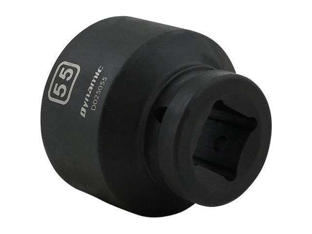 DYNAMIC D025055 1' Drive Standard Socket, Black Phosphate, Tools 55MM X 1'