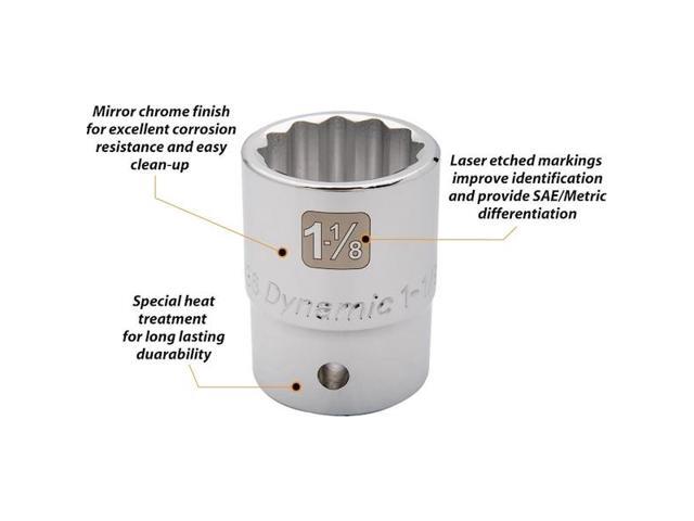 DYNAMIC D022464 3/4' Drive, 2' SAE Socket, 12 Points