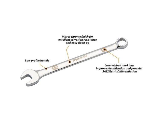 DYNAMIC D074116 Tools 16mm 12 Point Combination Wrench, Mirror Chrome Finish