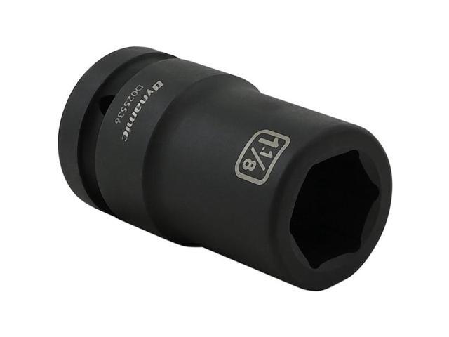 DYNAMIC D025536 1' Drive Deep Socket, Black Phosphate, Tools 1-1/8' X 1' Drive,