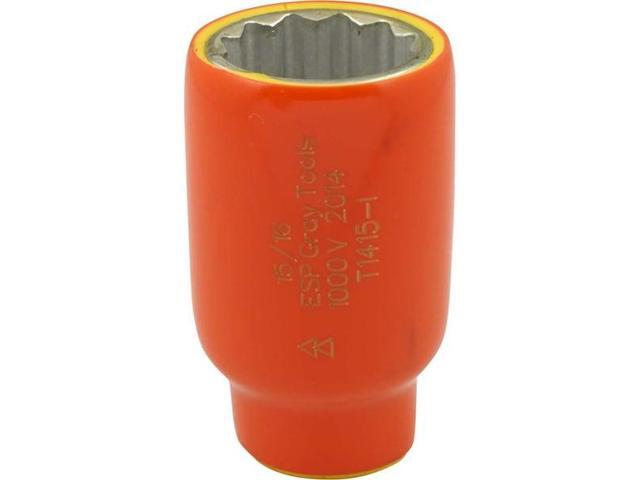 GRAY TOOLS 1415-I Socket 15/16' X 1/2' Drive, 12 Point Standard Length, 1000V