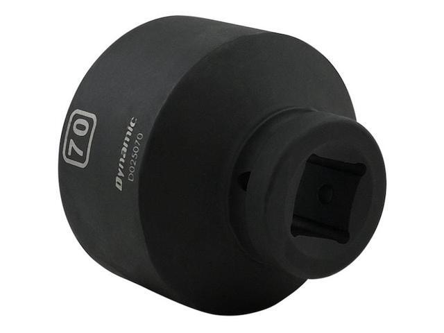 DYNAMIC D025070 1' Drive Standard Socket, Black Phosphate, Tools 70MM X 1'