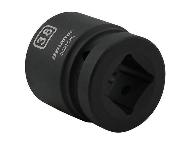 DYNAMIC D025038 1' Drive Standard Socket, Black Phosphate, Tools 38MM X 1'