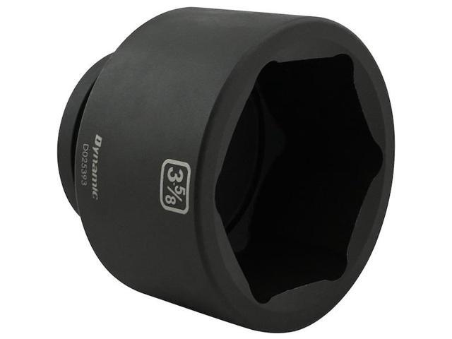 DYNAMIC D025393 1' Drive Standard Socket, Black Phosphate, Tools 3-5/8' X 1'