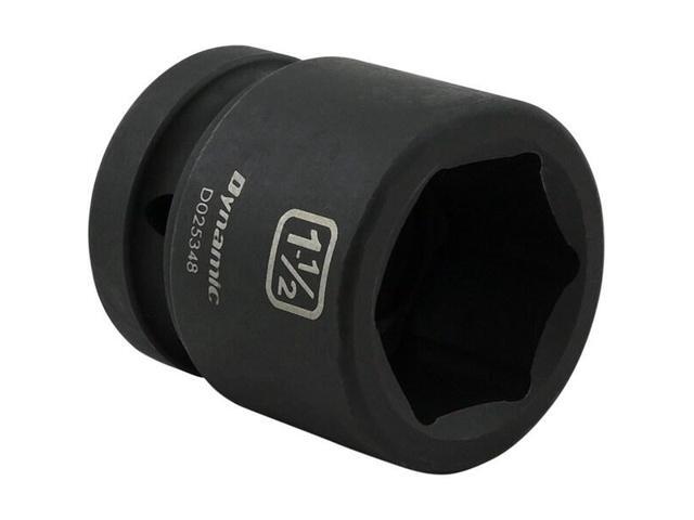 DYNAMIC D025348 1' Drive Standard Socket, Black Phosphate, Tools 1-1/2' X 1'