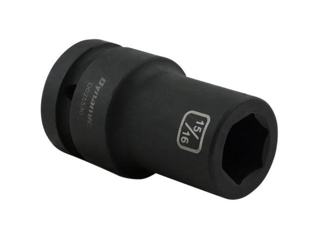 DYNAMIC D025530 1' Drive Deep Socket, Black Phosphate, Tools 15/16' X 1' Drive,