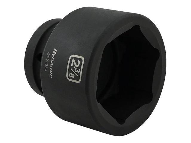 DYNAMIC D025376 1' Drive Standard Socket, Black Phosphate, Tools 2-3/8' X 1'