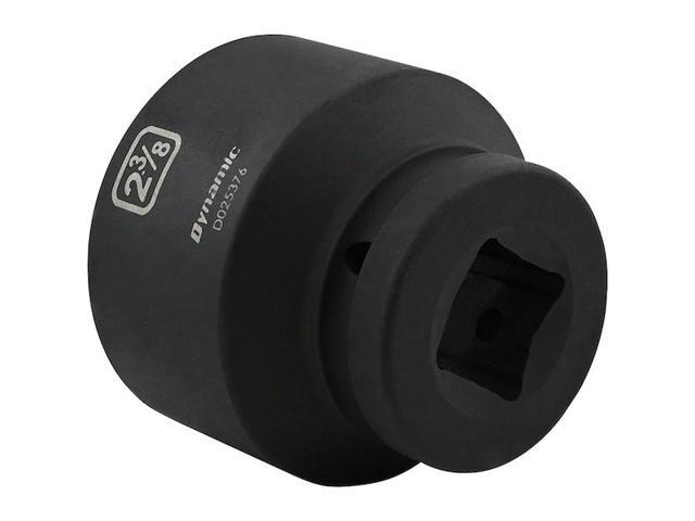 DYNAMIC D025376 1' Drive Standard Socket, Black Phosphate, Tools 2-3/8' X 1'